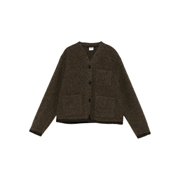 アスペジ レディース 上衣＆上衣 アウター Virgin-wool jacket Brown