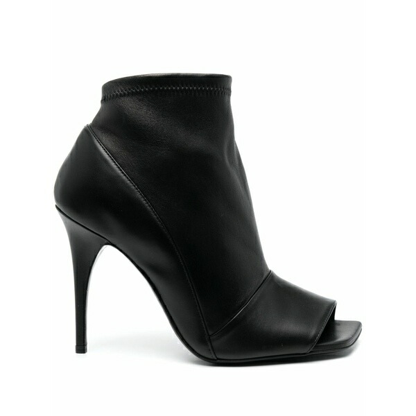 青碧ノ フリゾーニ レディース サンダル シューズ 110粍 open-toe leather sandals Black