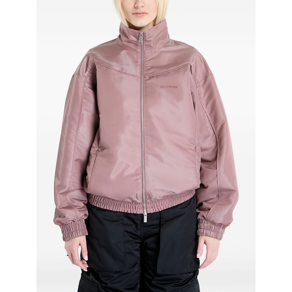 ジョーダン レディース 上衣＆上衣 アウター Logo-embroidered jacket Pink