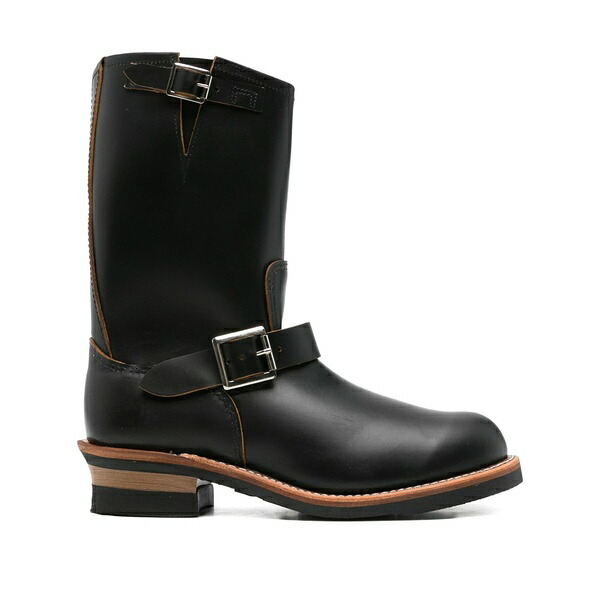 レッドウィング メンズ ブーツ シューズ Engineer buckled biker boots Black