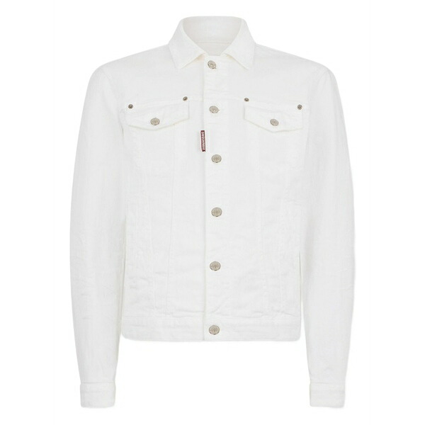 ディースクエアード メンズ 上衣＆上衣 アウター Dan denim jacket White
