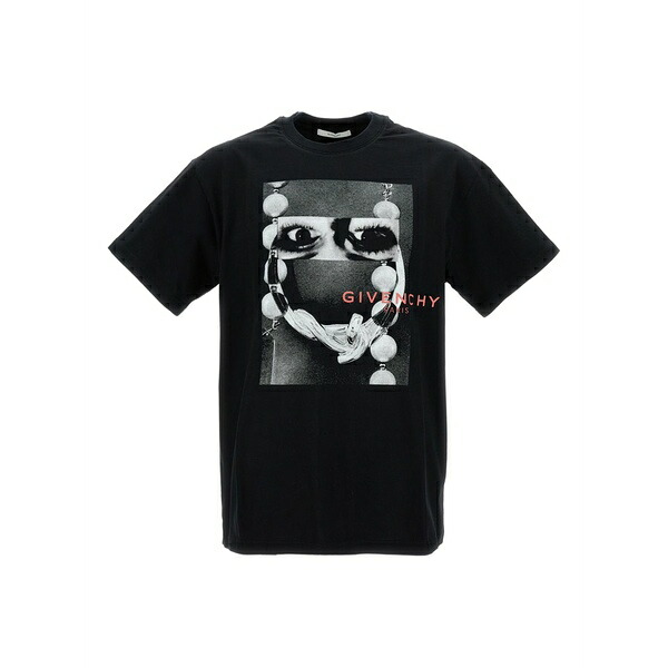ジバンシー メンズ ティーシャツ トップス Graphic-print t-shirt Black