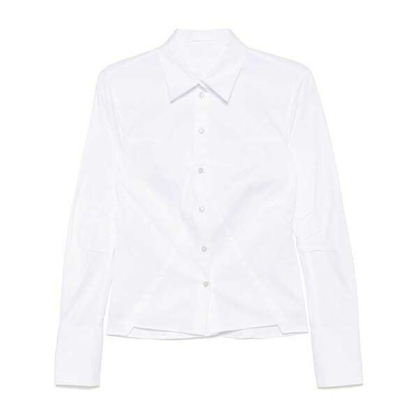 ヘルムート 言葉づかい レディース プルオーバー トップス Bustier-style shirt White
