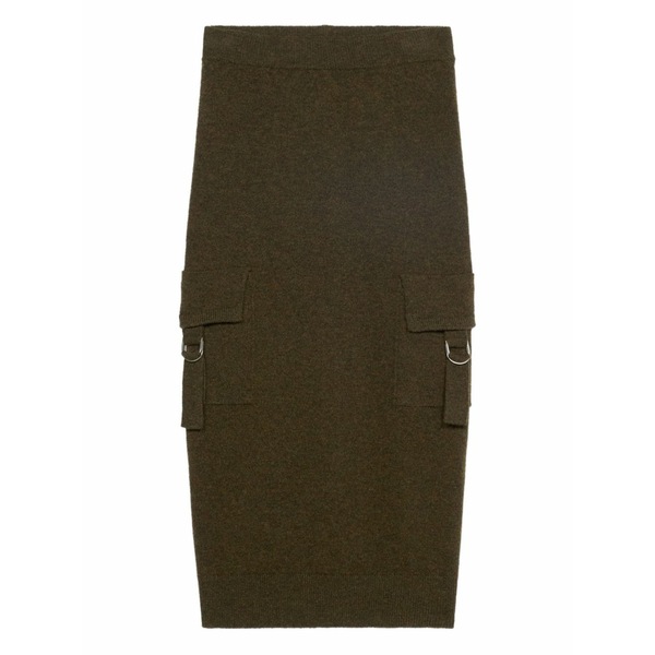ブルマリン レディース スコート ボトムス Cargo-pockets knitted MIDI skirt Brown