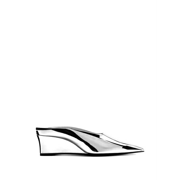 サイモン銀鏡 レディース サンダル シューズ Gala wedge mules Silver