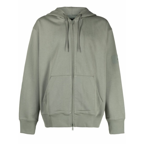 ワイスロバート・エドワード・リー メンズ パーカー・スウェットシャツ アウター Zip-up organic cotton hoodie  Green