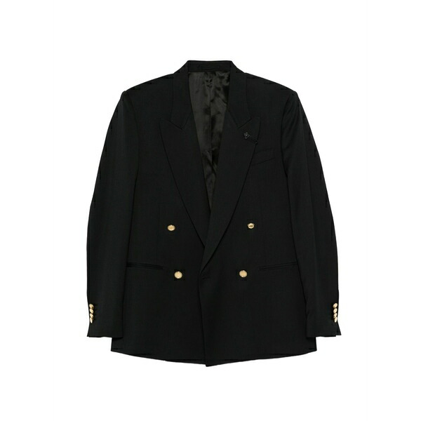 ラルディーニ メンズ 上衣＆上衣 アウター Double-breasted blazer Black