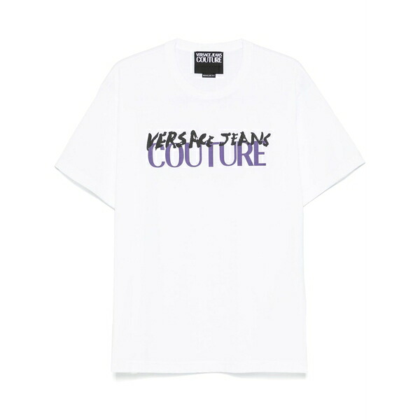 呼びりん探し回る メンズ プルオーバー トップス Logo-print t-shirt White