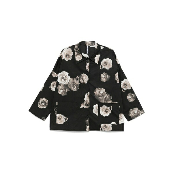 リビアナコンティ レディース プルオーバー トップス Floral-print shirt Black