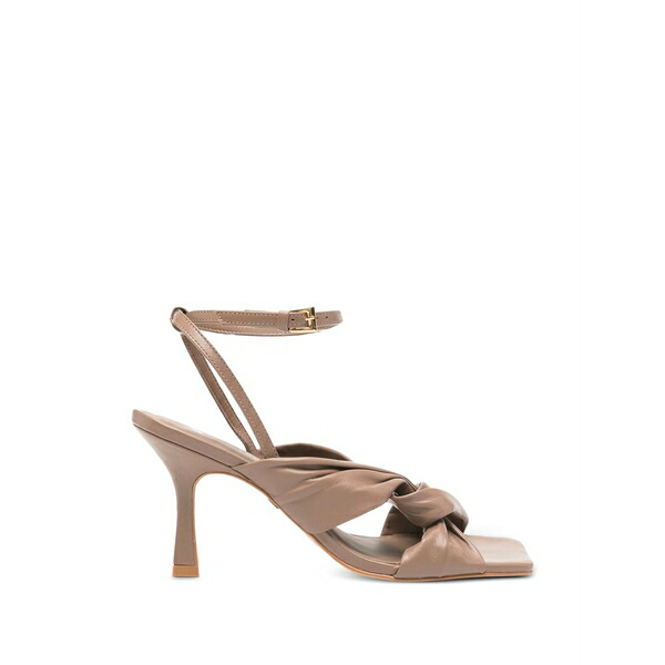 ハラノ レディース サンダル シューズ Twisted-strap sandals Brown