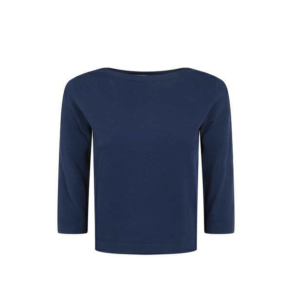 ノール レディース 編み物\u0026スウェーター アウター Boat-neck top Blue