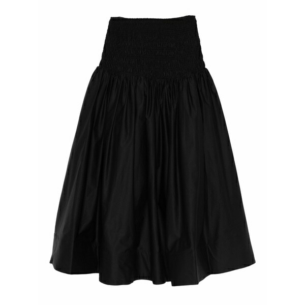 セルフ・ポートレイト レディース スコート ボトムス Shirred-panel maxi skirt Black