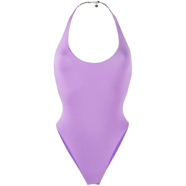 ジ アティコ レディース 衣装 トップス Halterneck open-back swimsuit Purple
