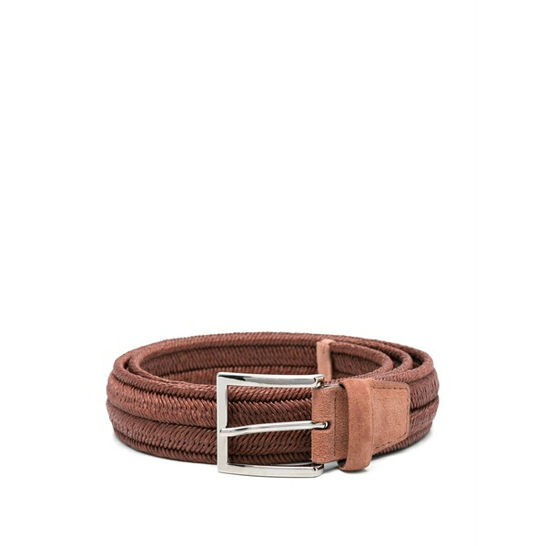 オルチアーニ メンズ 胴締め 佩び物 Interwoven belt Brown