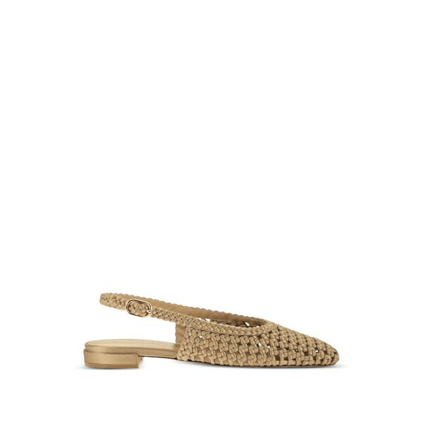 スチュアート ワイツマン レディース サンダル シューズ Interwoven pointed-toe ballet flats Neutrals