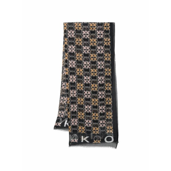 ピンコ レディース 消音装置・袈裟・えり巻き 添え物 Printed scarf Black
