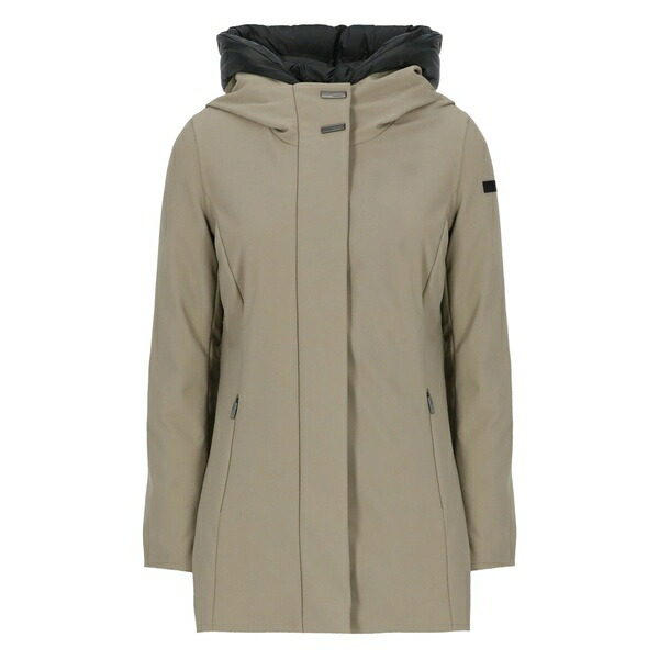アールアールディ レディース 厚地の外套 アウター Hooded coat Neutrals