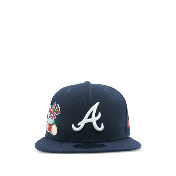 ニュー内鰓 メンズ 鳥打ち帽 付属物 X mlb 9fifty atlanta braves city cluster cap Blue