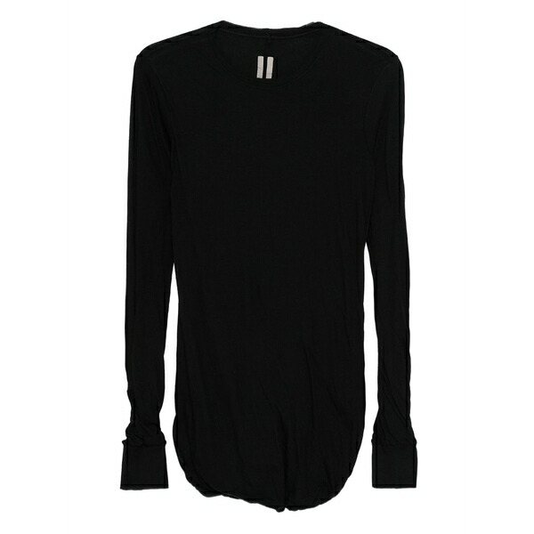 リックオウエンス メンズ ティーシャツ トップス Double-layer long-sleeves t-shirt Black