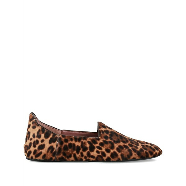 プレミアータ レディース サンダル シューズ Leopard-print ballet flats Brown