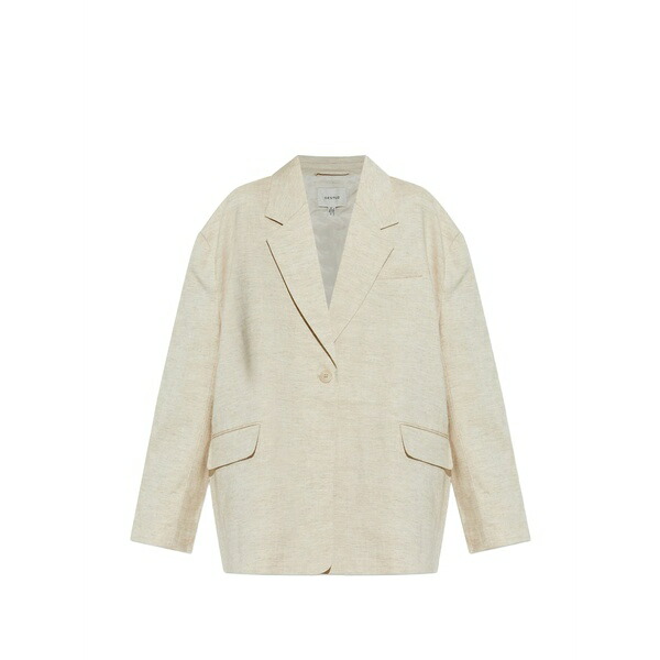 ゲタス レディース 上衣＆上衣 アウター Gzriava notch-lapel blazer Neutrals