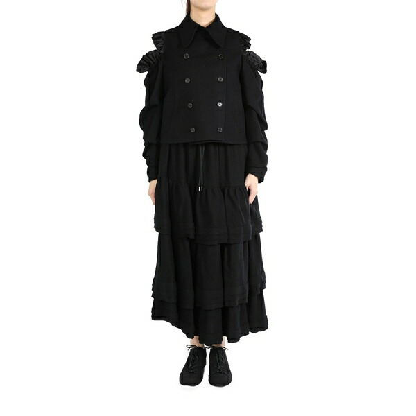 ノワール ケイ ニノミヤ レディース 上衣＆上衣 アウター Wrinkled jacket Black