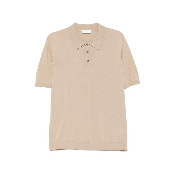 ロベルトコリーナ メンズ スポーツシャツ トップス Short-sleeve polo shirt Neutrals