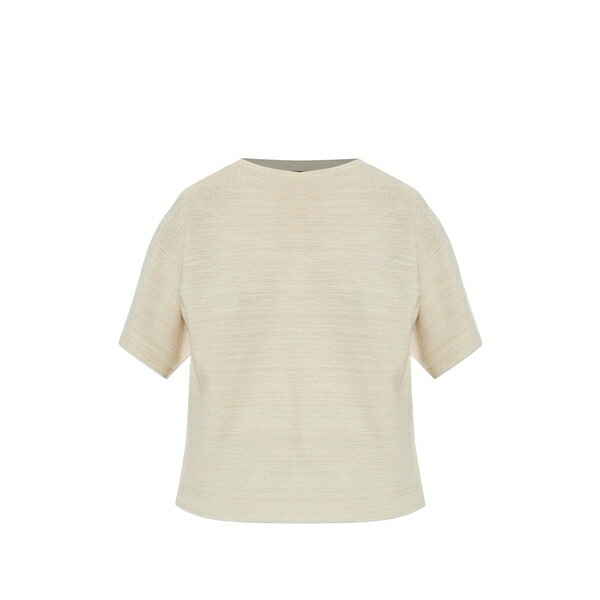 ファビアナ フィリッピ レディース ティーシャツ トップス Round neck t-shirt Neutrals