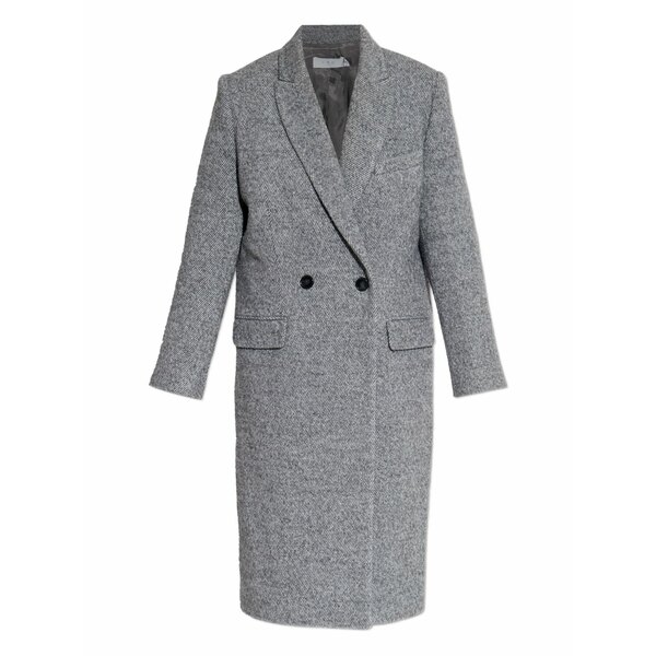 イロ レディース 厚地の外套 アウター  arianna double-breasted coat Grey