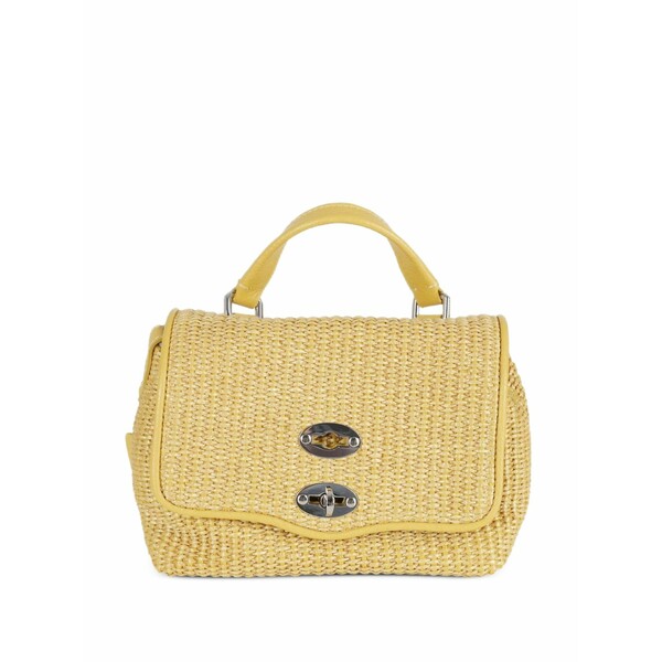 ザネラート レディース ショルダーバッグ 御徒面子 Postina woven shoulder bag Yellow