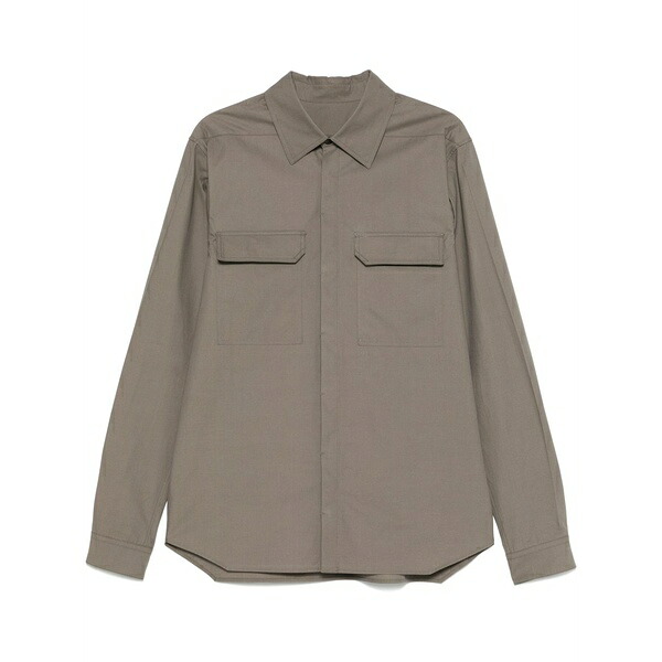 リックオウエンス メンズ プルオーバー トップス Work shirt Brown