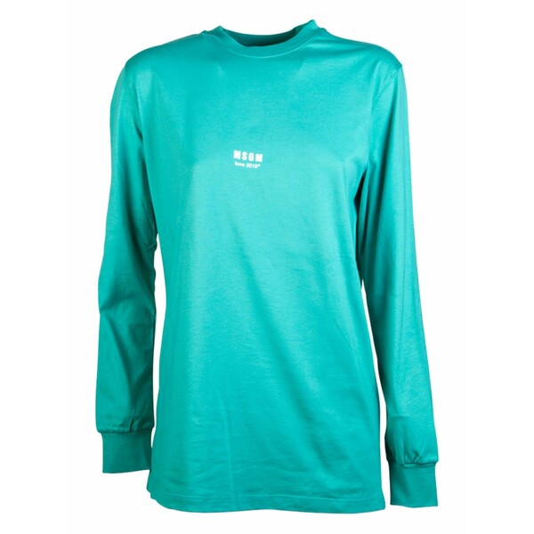 エムエスジイエム レディース ティーシャツ トップス Love! t-shirt Green
