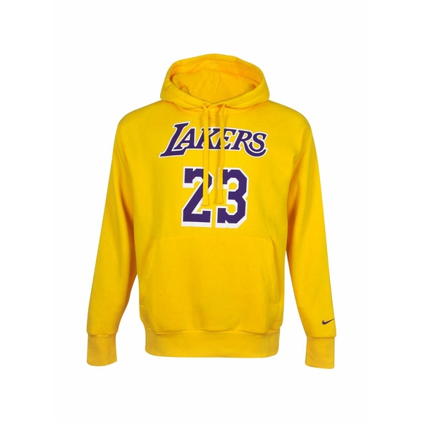 ナイキ メンズ パーカー・スウェットシャツ アウター Lakers essential hoodie Yellow