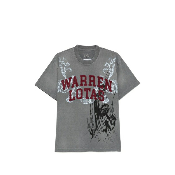 ウォーレンロータス メンズ ティーシャツ トップス Graphic-print t-shirt Grey