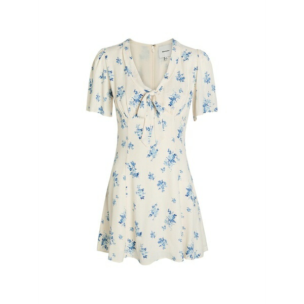 リフォメーション レディース 衣装 トップス Tyra floral-print mini dress White