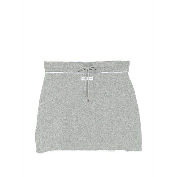 米国海兵隊員 独居室 レディース スコート ボトムス Drawstring-waist jersey skirt Grey