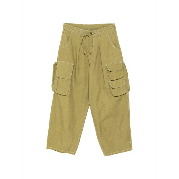 ストーリーエムエフジー レディース 心地よいズボン下 ボトムス Forager cargo pants Green