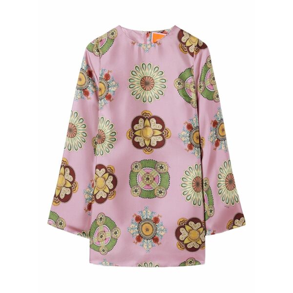ラ・ダブル・ジェイ レディース 衣裳 トップス Geometric-pattern mini dress Pink