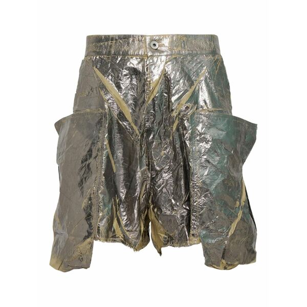 リックオウエンス メンズ 心地よいズボン下 ボトムス Stefan cargo shorts Silver