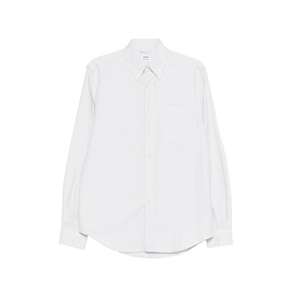 アスペジ メンズ プルオーバー トップス Button-fastening shirt Grey