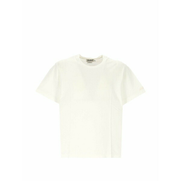 エムシーツーセイントバース メンズ ティーシャツ トップス Logo-embroidered sleeve t-shirt White