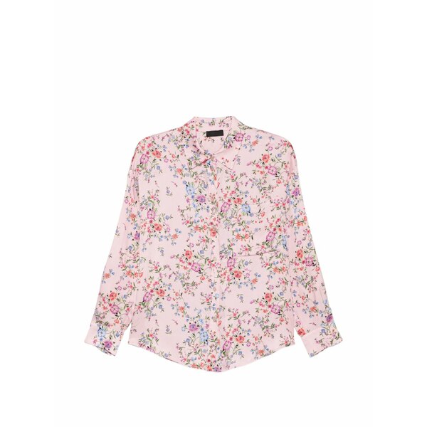 リュージョー レディース プルオーバー トップス Floral shirt Pink