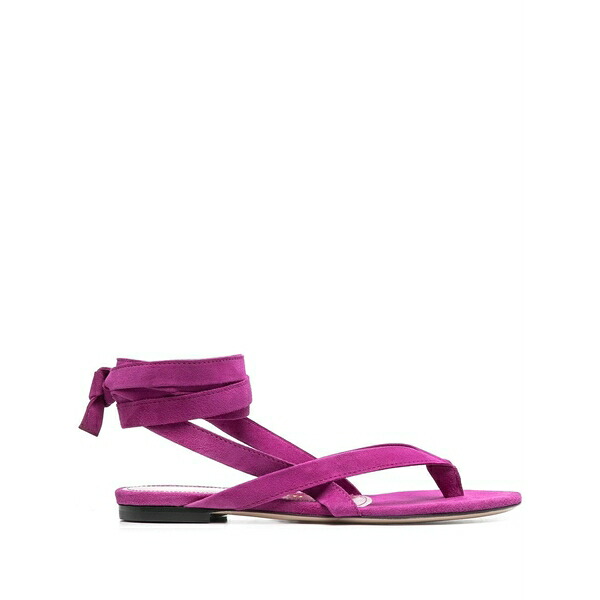 ジ アティコ レディース サンダル シューズ Ankle-strap flat sandals Purple