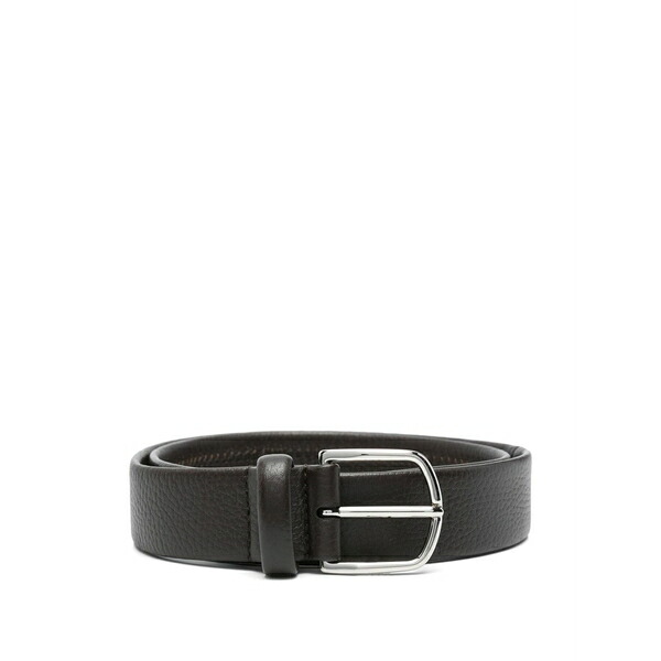 カナーリ メンズ ベルト アクセサリー Leather belt Brown｜asty