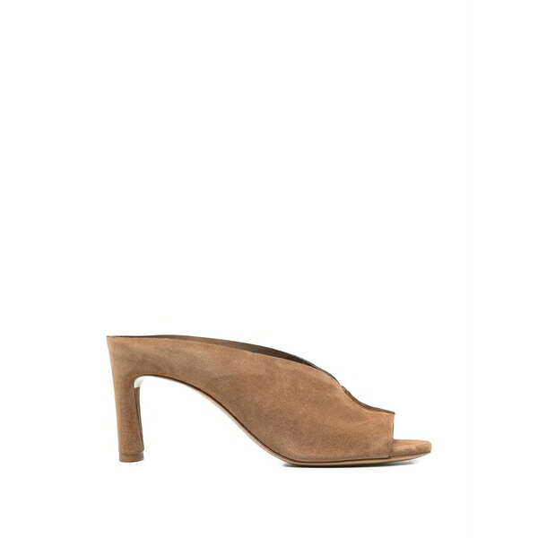 デル カルロ レディース サンダル シューズ Suede sandals Neutrals