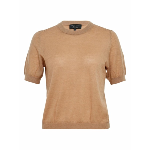ラグアンドボーン レディース プルオーバー トップス Adeline puff-sleeve t-shirt Neutrals
