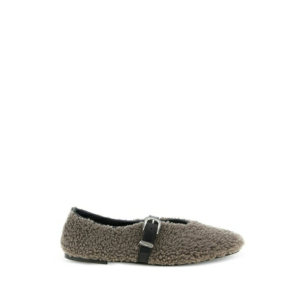 ケイトケイト レディース サンダル シューズ Shearling buckle ballet flats Grey