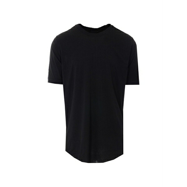 トム・Cr メンズ ティーシャツ トップス Crewneck elasticated t-shirt Black