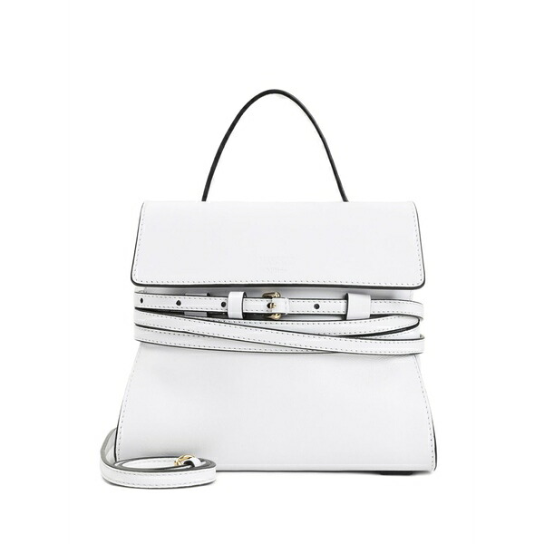 モスキーノ レディース ショルダーバッグ 御徒面子 Leather shoulder bag White