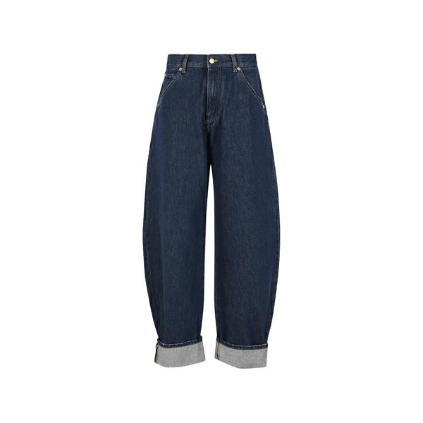うす暗い運動場 メンズ ジーンズズボン下 ボトムス Barrel-leg jeans Blue